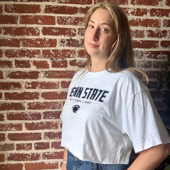 Penn State Nittany Lions White Cropped Tee 
tagged: XL - Picture 3 of 8